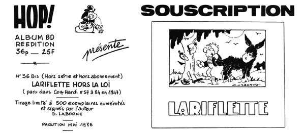 Souscription Lariflette