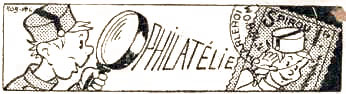 titre de la rubrique philat&eacute;lie en 1941