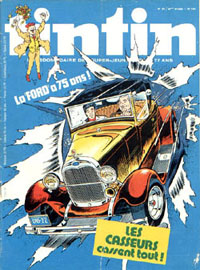 Couverture de Nouveau Tintin 144 en France et du numro 24/78 en Belgique
