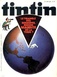 Couverture de Nouveau Tintin 151 en France et du numro 31/78 en Belgique
