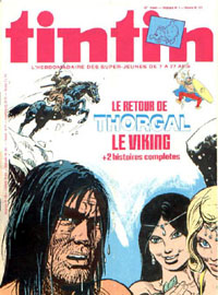 Couverture de Nouveau Tintin 173 en France et du numro 01/79 en Belgique
