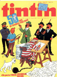 Couverture de Nouveau Tintin 174 en France et du numro 02/79 en Belgique
