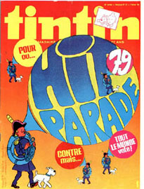 Couverture de Nouveau Tintin 193 en France et du numro 21/79 en Belgique
