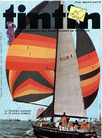 Couverture de Nouveau Tintin 195 en France et du numro 23/79 en Belgique
