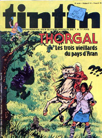 Couverture de Nouveau Tintin 196 en France et du numro 24/79 en Belgique
