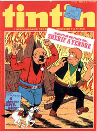 Couverture de Nouveau Tintin 197 en France et du numro 25/79 en Belgique
