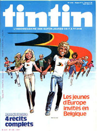 Couverture de Nouveau Tintin 226 en France et du numro 02/80 en Belgique
