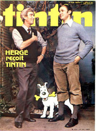 Couverture de Nouveau Tintin 235 en France et du numro 11/80 en Belgique
