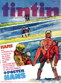 Couverture de Nouveau Tintin 265 en France et du numro 41/80 en Belgique
