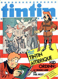 Couverture de Nouveau Tintin 281 en France et du numro 04/81 en Belgique
