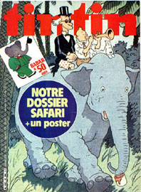 Couverture de Nouveau Tintin 308 en France et du numro 31/81 en Belgique
