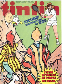 Couverture de Nouveau Tintin 312 en France et du numro 35/81 en Belgique

