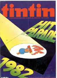 Couverture de Nouveau Tintin 349 en France et du numro 20/82 en Belgique
