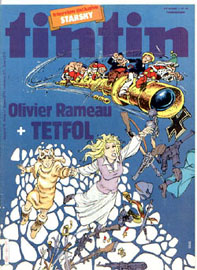 Couverture de Nouveau Tintin 363 en France et du numro 34/82 en Belgique
