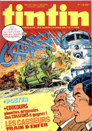Couverture de Nouveau Tintin 388 en France et du numro 07/83 en Belgique
