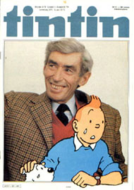 Couverture de Nouveau Tintin 392 en France et du numro 11/83 en Belgique
