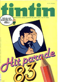 Couverture de Nouveau Tintin 400 en France et du numro 19/83 en Belgique
