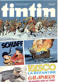 Couverture de Nouveau Tintin 403 en France et du numro 22/83 en Belgique
