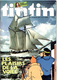 Couverture de Nouveau Tintin 419 en France et du numro 38/83 en Belgique
