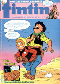 Couverture de Nouveau Tintin 425 en France et du numro 44/83 en Belgique
