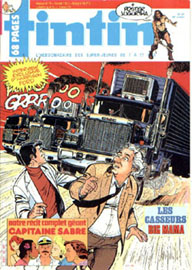 Couverture de Nouveau Tintin 428 en France et du numro 47/83 en Belgique
