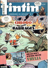 Couverture de Nouveau Tintin 429 en France et du numro 48/83 en Belgique
