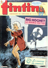 Couverture de Nouveau Tintin 444 en France et du numro 11/84 en Belgique
