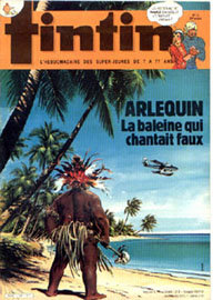 Couverture de Nouveau Tintin 450 en France et du numro 17/84 en Belgique
