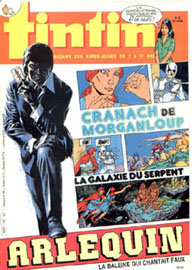 Couverture de Nouveau Tintin 455 en France et du numro 22/84 en Belgique
