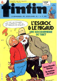 Couverture de Nouveau Tintin 469 en France et du numro 36/84 en Belgique
