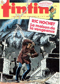Couverture de Nouveau Tintin 475 en France et du numro 42/84 en Belgique
