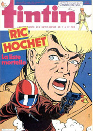 Couverture de Nouveau Tintin 503 en France et du numro 18/85 en Belgique
