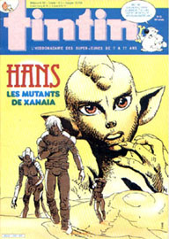 Couverture de Nouveau Tintin 509 en France et du numro 24/85 en Belgique
