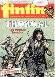 Couverture de Nouveau Tintin 521 en France et du numro 36/85 en Belgique
