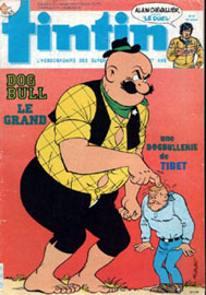 Couverture de Nouveau Tintin 532 en France et du numro 47/85 en Belgique
