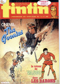 Couverture de Nouveau Tintin 534 en France et du numro 49/85 en Belgique

