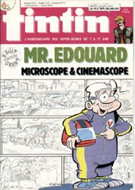 Couverture de Nouveau Tintin 550 en France et du numro 13/86 en Belgique
