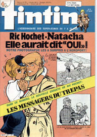 Couverture de Nouveau Tintin 551 en France et du numro 14/86 en Belgique
