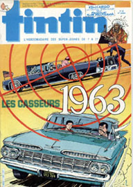Couverture de Nouveau Tintin 559 en France et du numro 22/86 en Belgique
