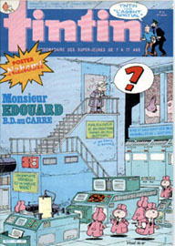 Couverture de Nouveau Tintin 560 en France et du numro 23/86 en Belgique
