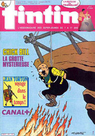 Couverture de Nouveau Tintin 564 en France et du numro 27/86 en Belgique
