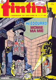 Couverture de Nouveau Tintin 569 en France et du numro 32/86 en Belgique
