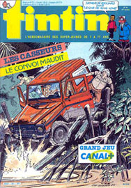Couverture de Nouveau Tintin 581 en France et du numro 44/86 en Belgique
