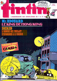 Couverture de Nouveau Tintin 583 en France et du numro 46/86 en Belgique
