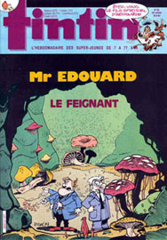 Couverture de Nouveau Tintin 611 en France et du numro 22/87 en Belgique
