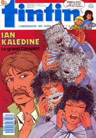 Couverture de Nouveau Tintin 632 en France et du numro 43/87 en Belgique
