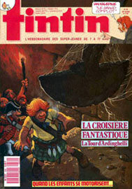Couverture de Nouveau Tintin 634 en France et du numro 45/87 en Belgique
