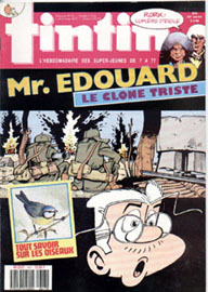 Couverture de Nouveau Tintin 647 en France et du numro 06/88 en Belgique
