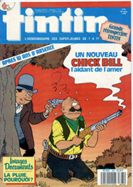 Couverture de Nouveau Tintin 665 en France et du numro 24/88 en Belgique
