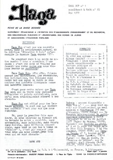 Couverture du numro 1